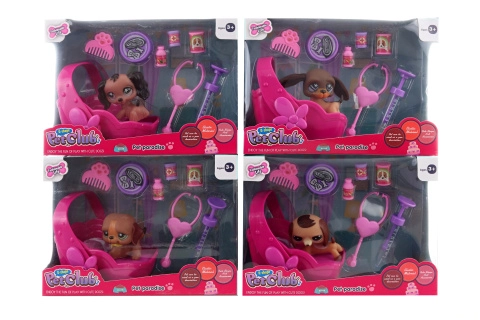 Sada péče o mazlíčka s postýlkou a doplňky