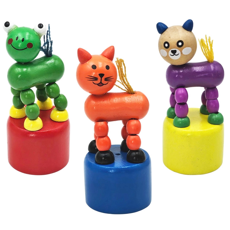 dřevěné tancující zvířátko 10 cm