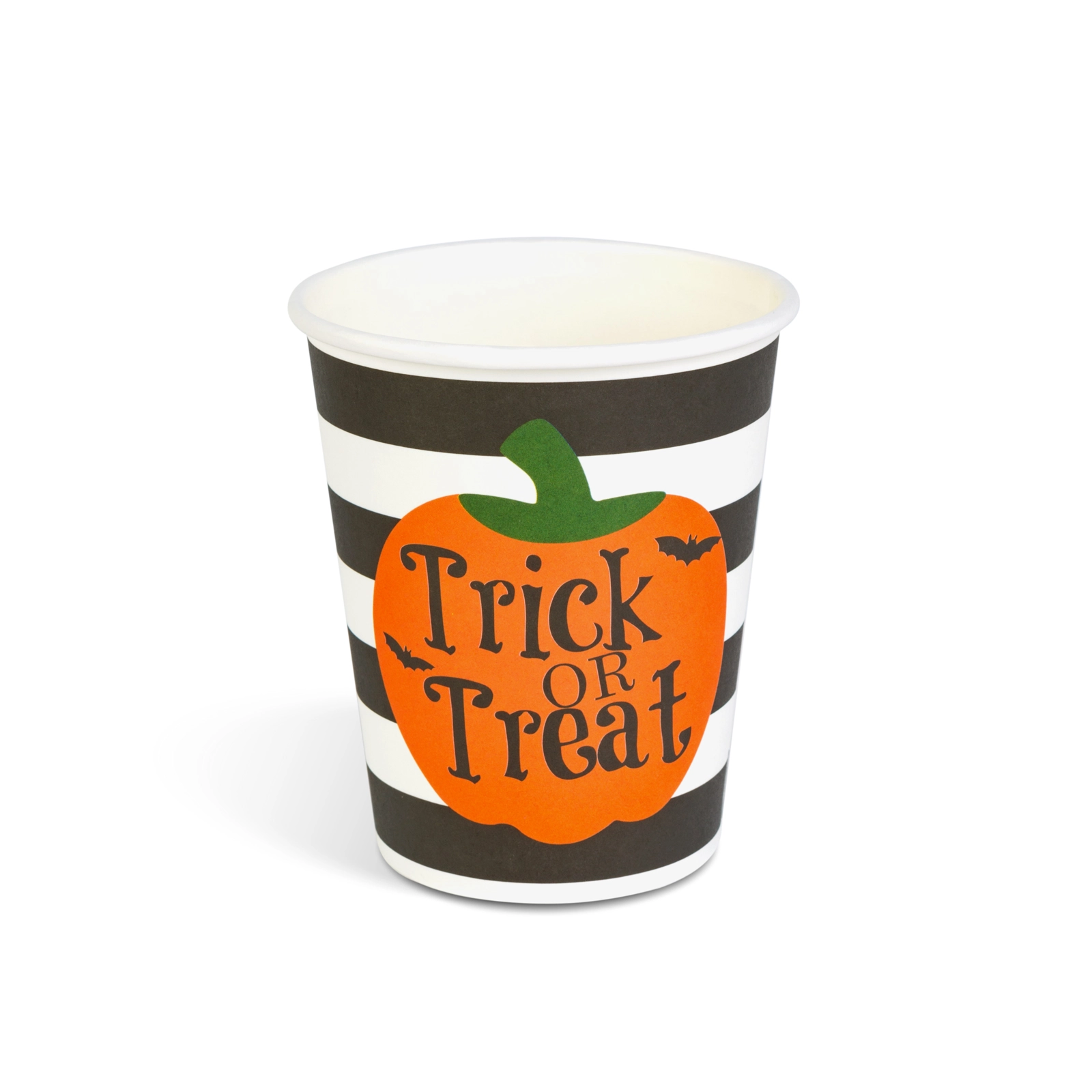 Halloweenový papírový kelímek s dýní 250 ml, 8 ks