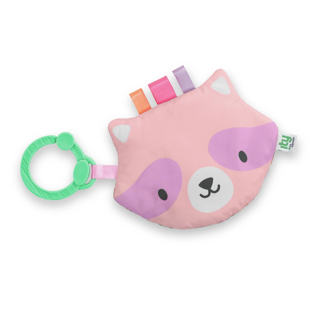 Levně Ingenuity senzorická hračka na C-kroužku Crinklet mýval Deni
