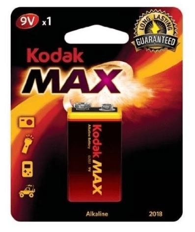Kodak MAX SUPER ALKALINE 9V 1ks 146550