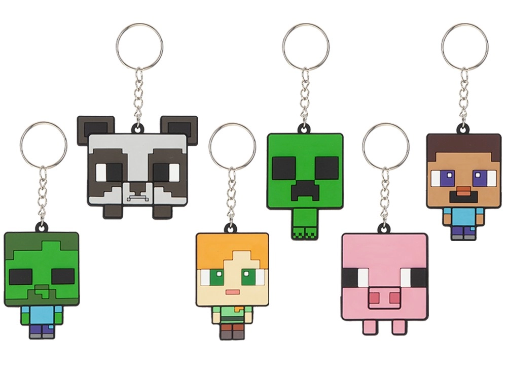 Levně Minecraft klíčenka 2D z měkkého PVC 6 cm