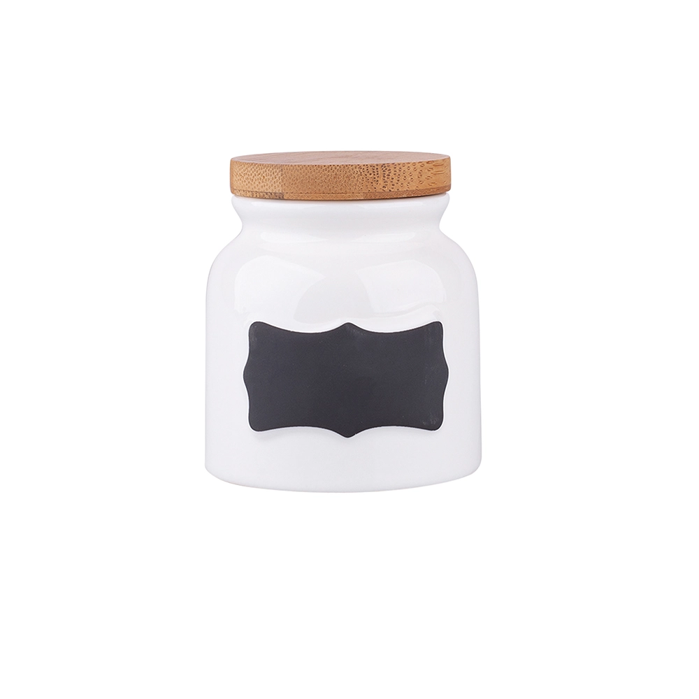 Porcelánová dóza Regular 200 ml s bambusovým víčkem