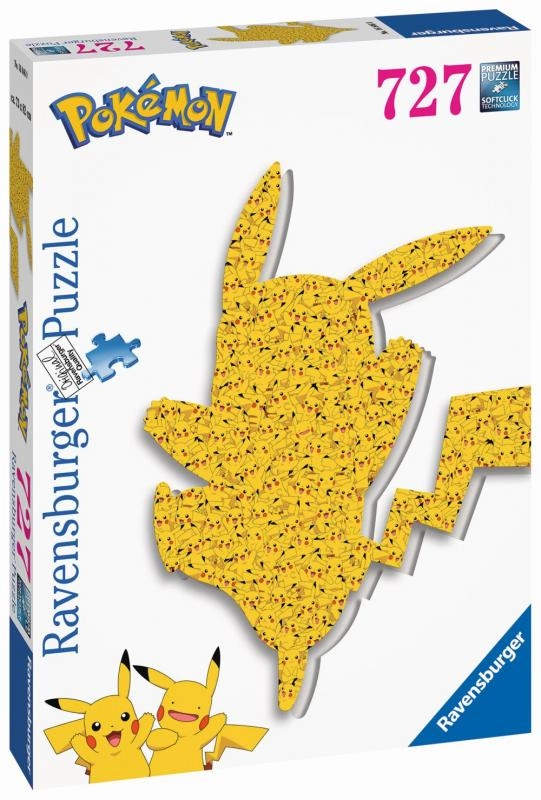 Puzzle silueta pikachu 727 dílků ravensburger