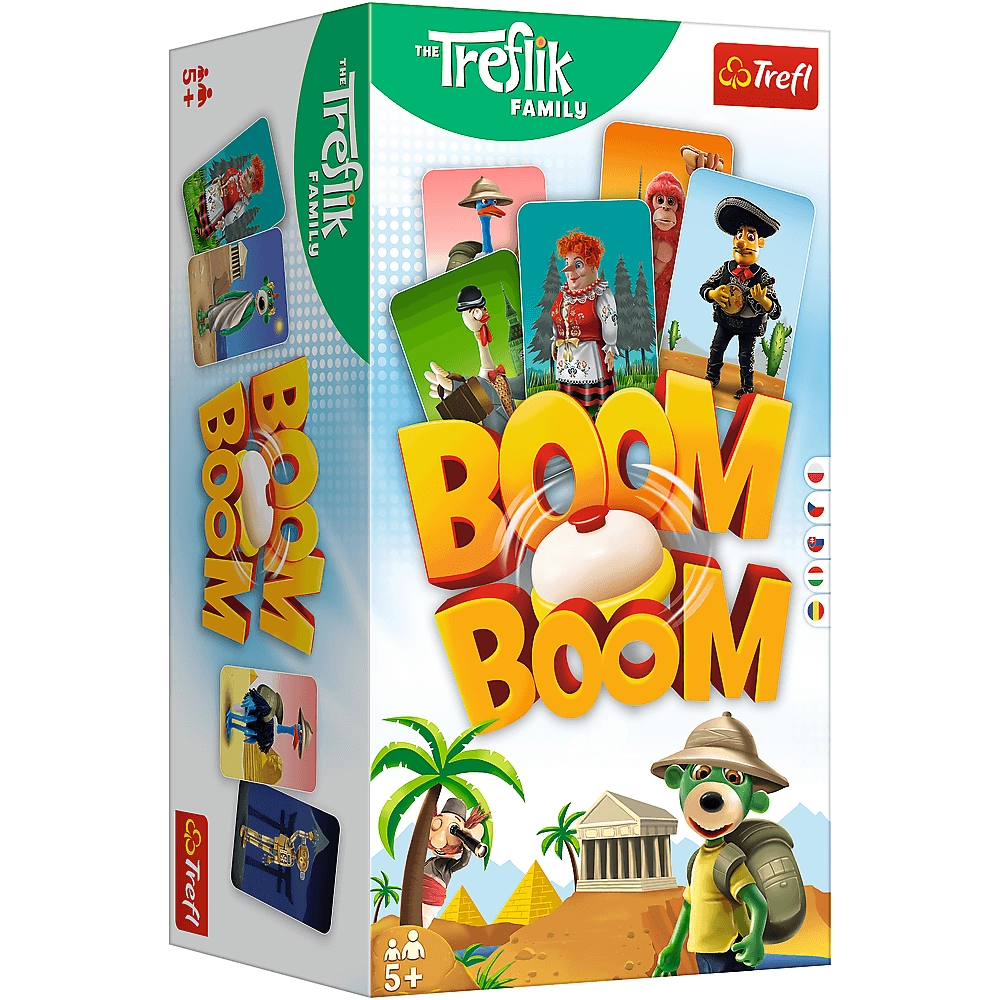 Boom Boom Rodina Trefliků společenská hra v krabici 14x26x10cm