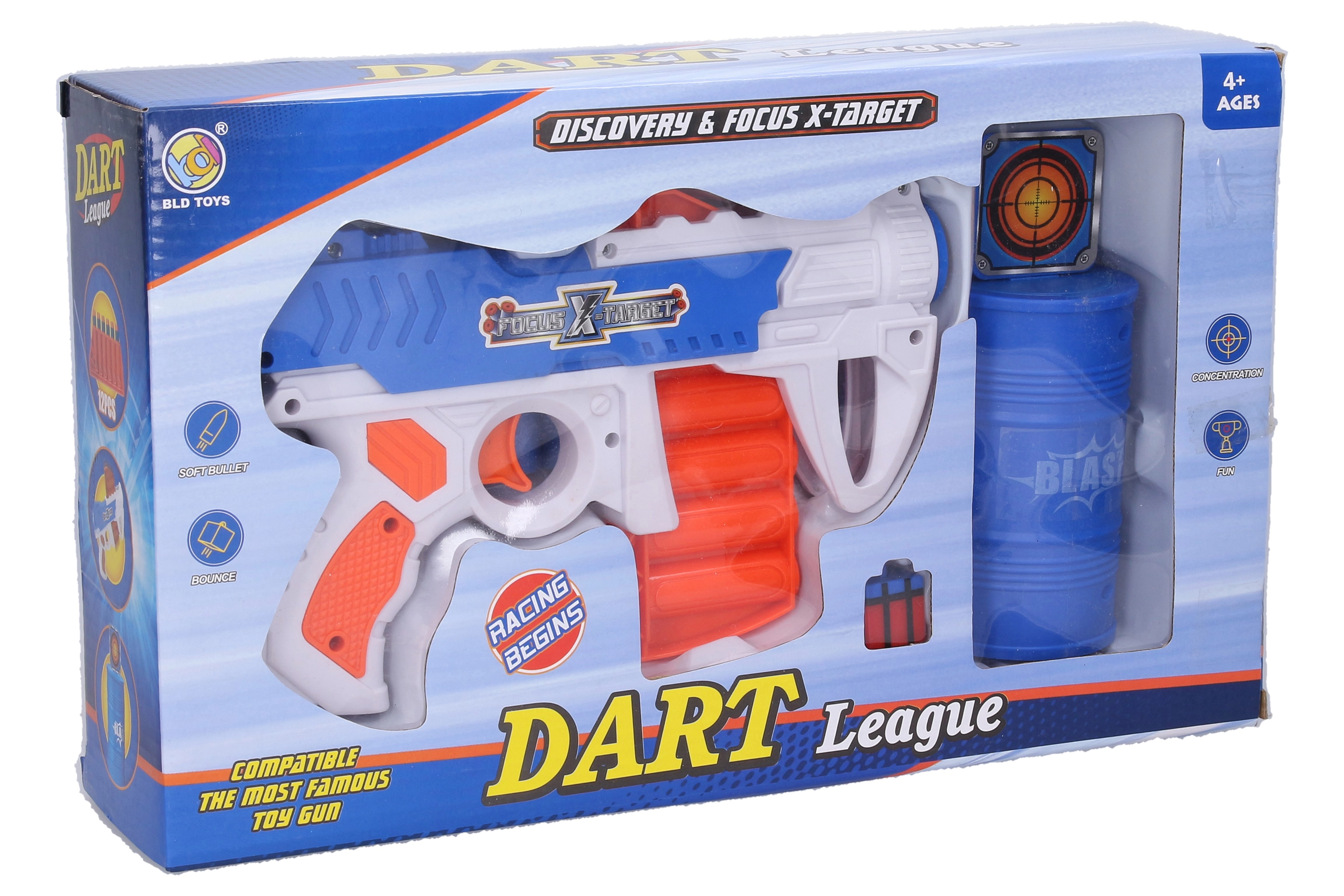 Levně Wiky Pistole s barelem a pěnovými náboji 21 cm