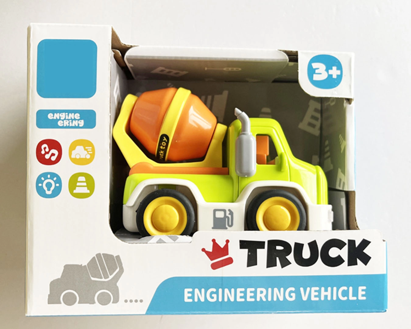 Interaktivní míchačka betonu se zvuky a světly