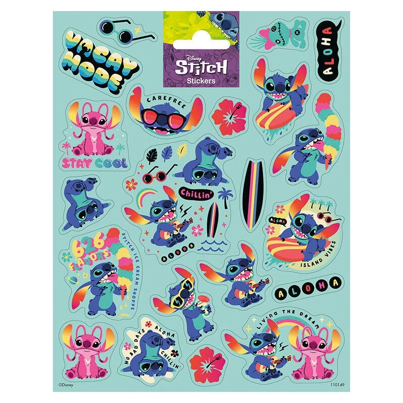 Samolepky STITCH – velký arch 15,6 × 20 cm