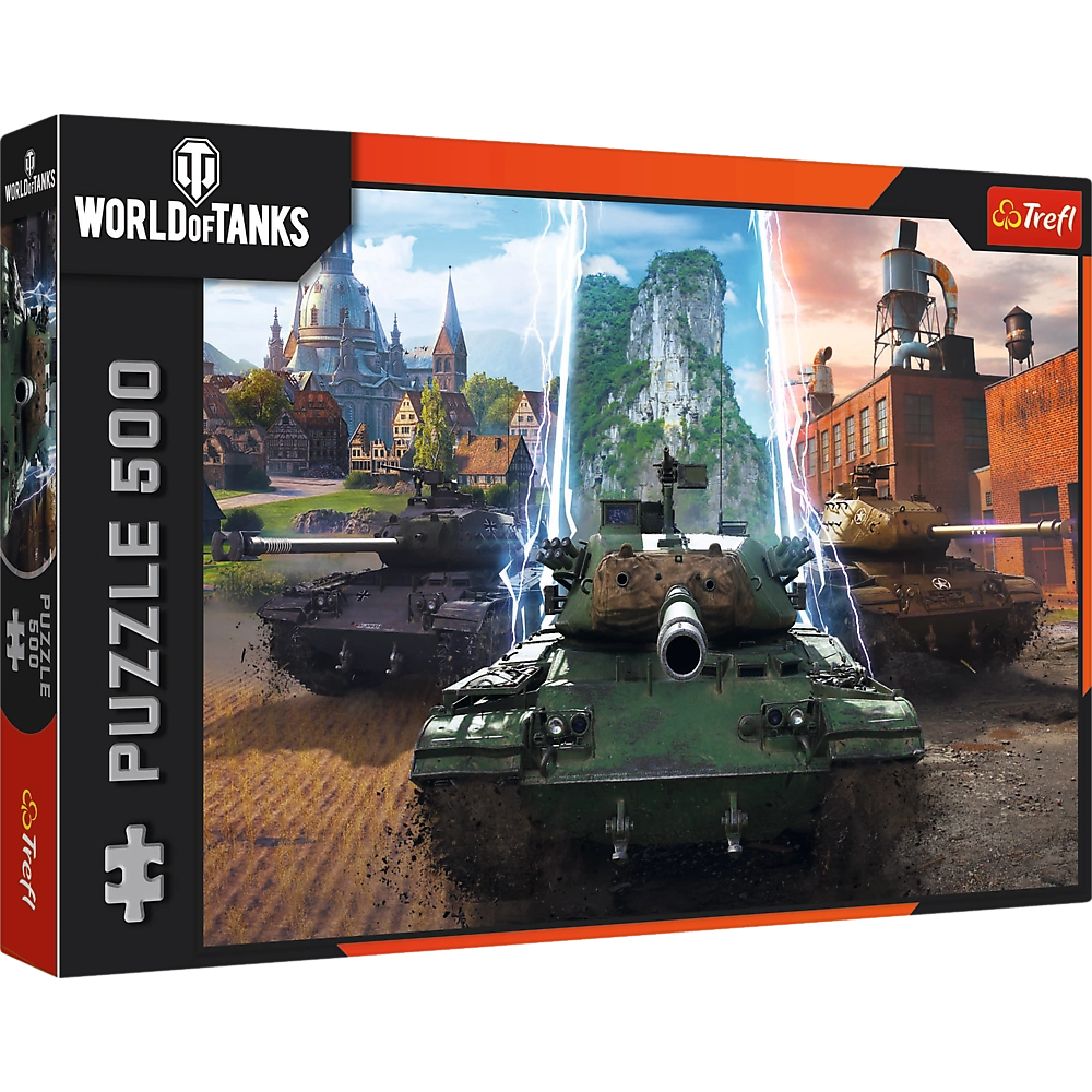 puzzle 500 dílků - world of tanks: čas na akci! trefl