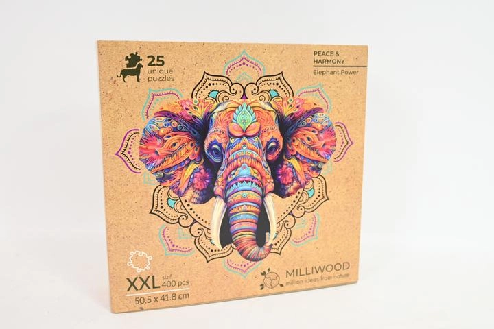 Milliwood Peace and harmony – sloní síla dřevěné puzzle