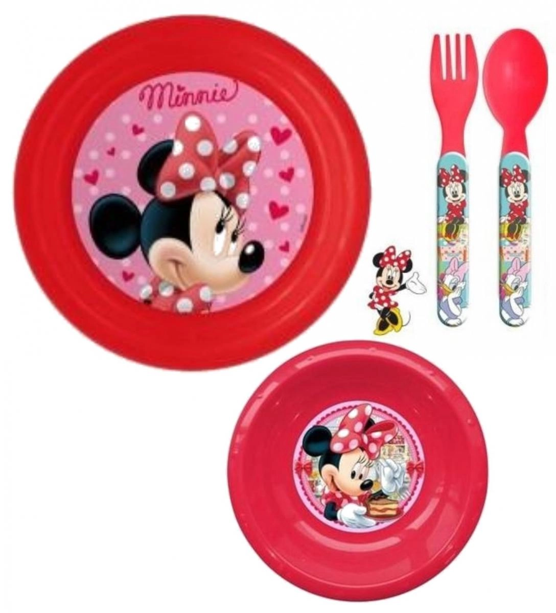Plastová jídelní sada Minnie (3dílná) Eli
