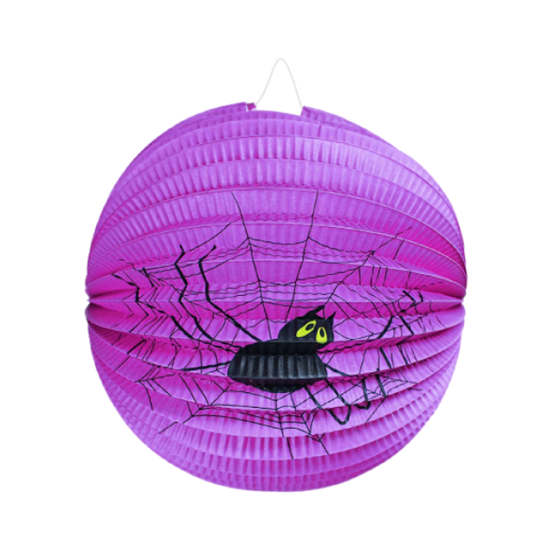 RAPPA Lampion Halloween pavouk s dřevěnou hůlkou 25 cm