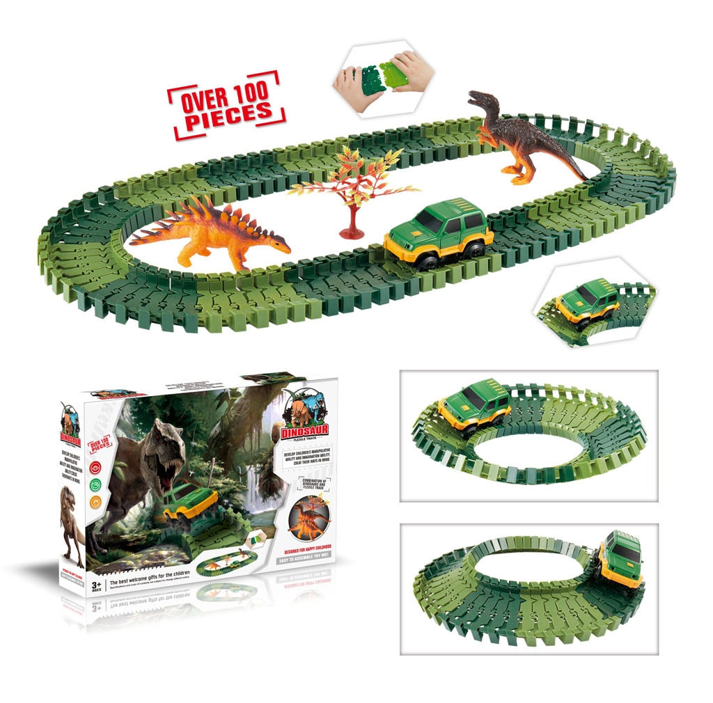 Levně Alltoys Variabilní dráha s dinosaury 100 dílů