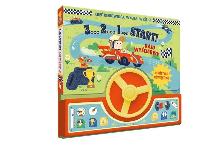 3..2..1..start! Rajdové závody – zvuková kniha s volantem