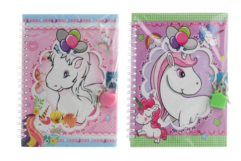 Zápisník na klíček s motivem jednorožců