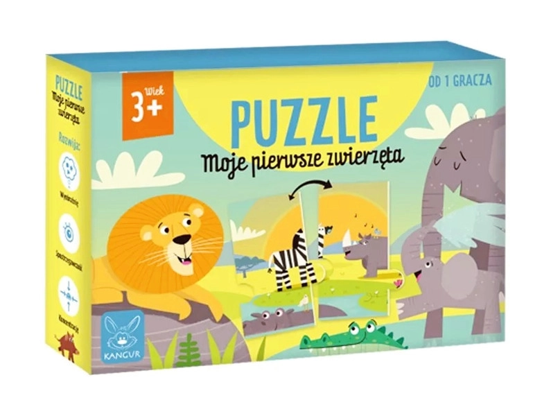 Levně Puzzle Moje první zvířata – velká podlahová skládačka
