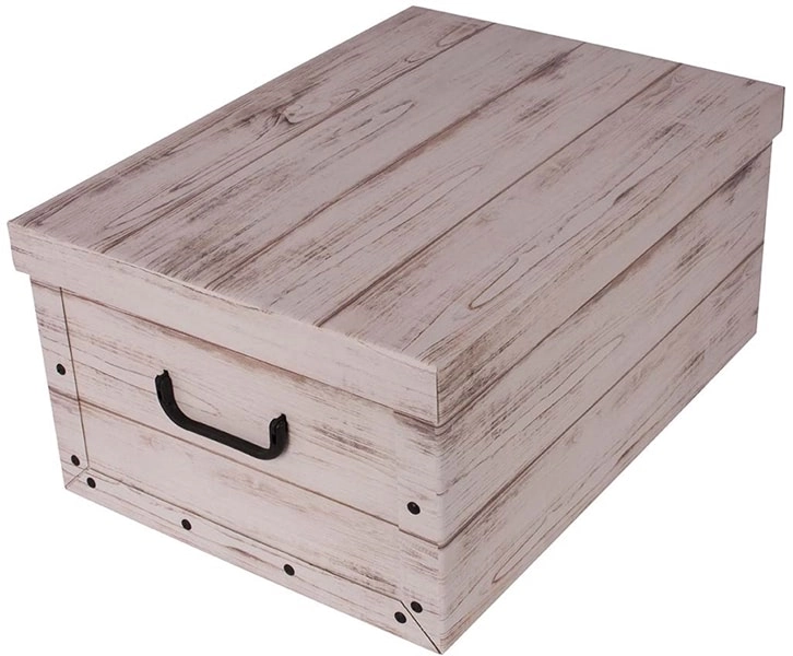 Kartonová úložná krabice MIDI bílá