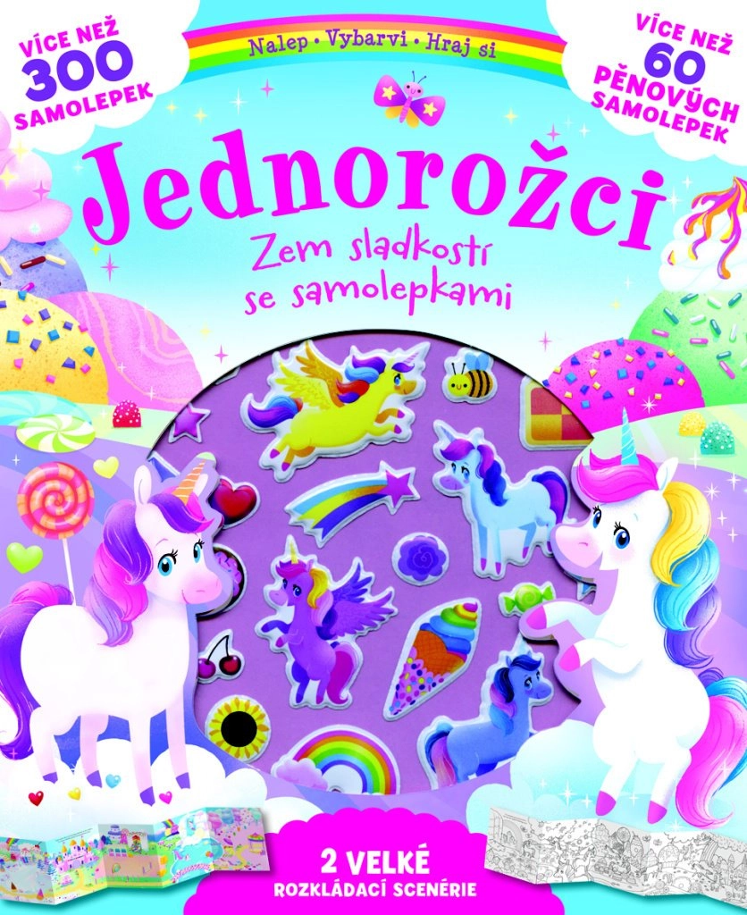 Jednorožci Kouzelné samolepkové království Brožovaná