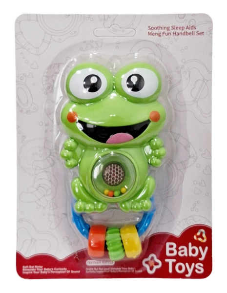 Chrastítko pro miminko žabka se světlem