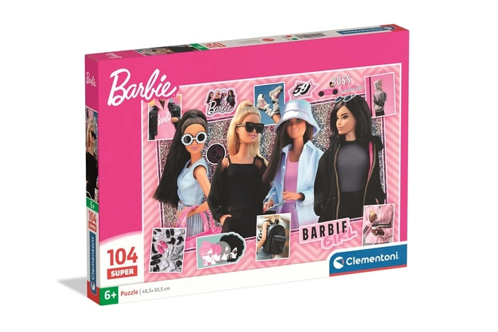 Clementoni puzzle Barbie super 104 dílků