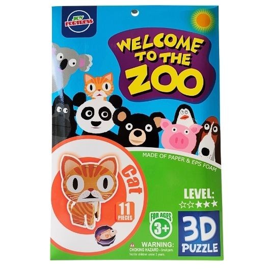 3D puzzle kočka – realistický model pro milovníky zvířat