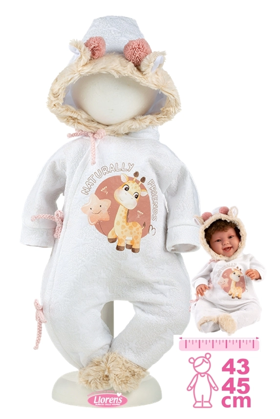 Llorens obleček pro panenku New Born 43–45 cm