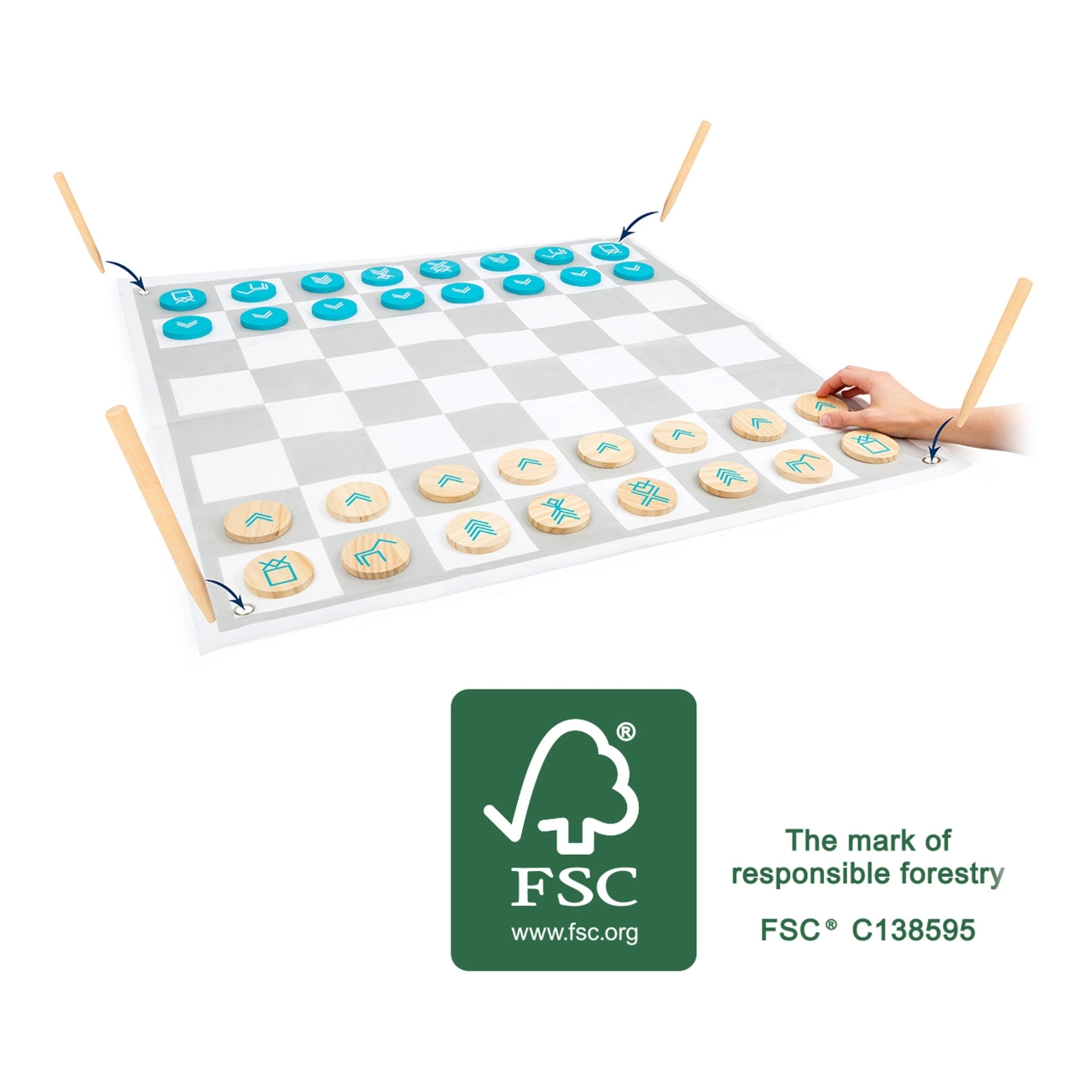 small foot Dáma a šachy Active