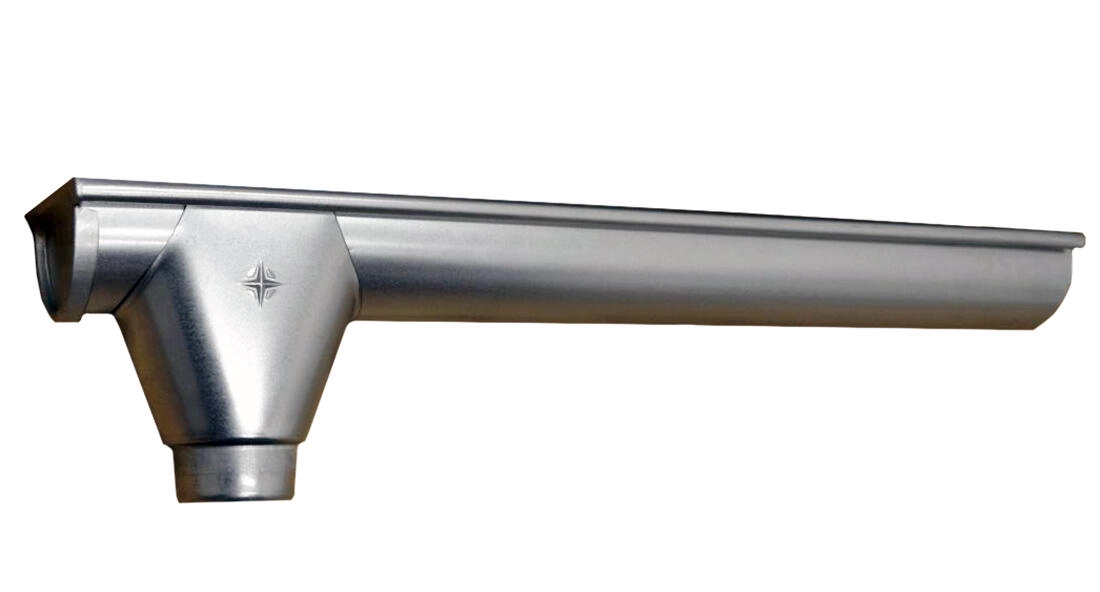 Žlab koncový L+V 330mm Zn - VÝPRODEJ