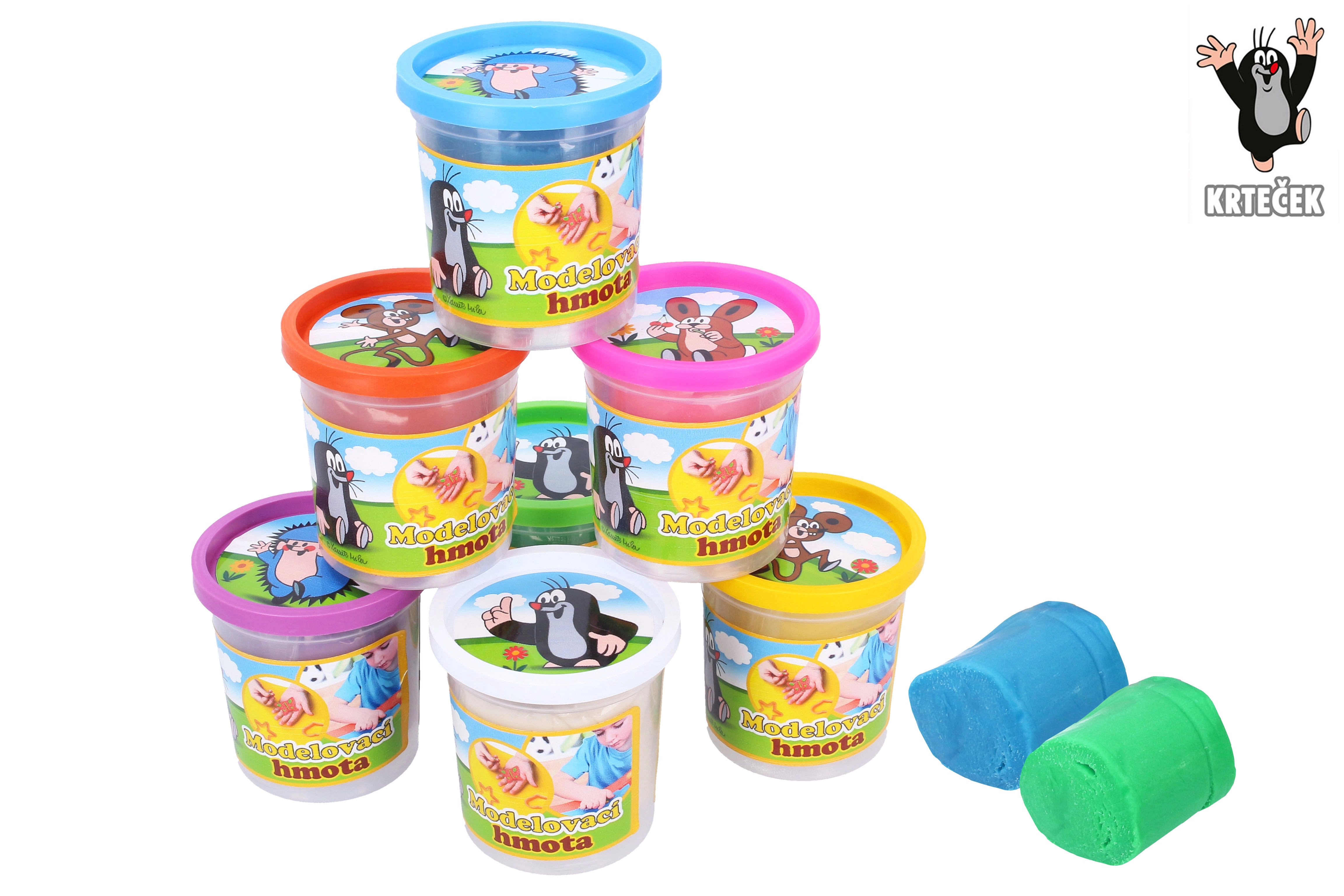 Levně Wiky Modelína/Plastelína hmota Krtek 140 g modrá