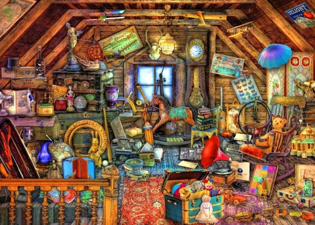 Bluebird puzzle Poklady z půdy 500 dílků