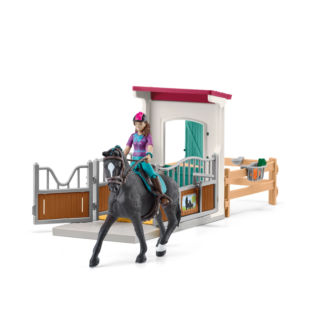Schleich - Jezdecký klub, Box pro koně Lisa a Storm