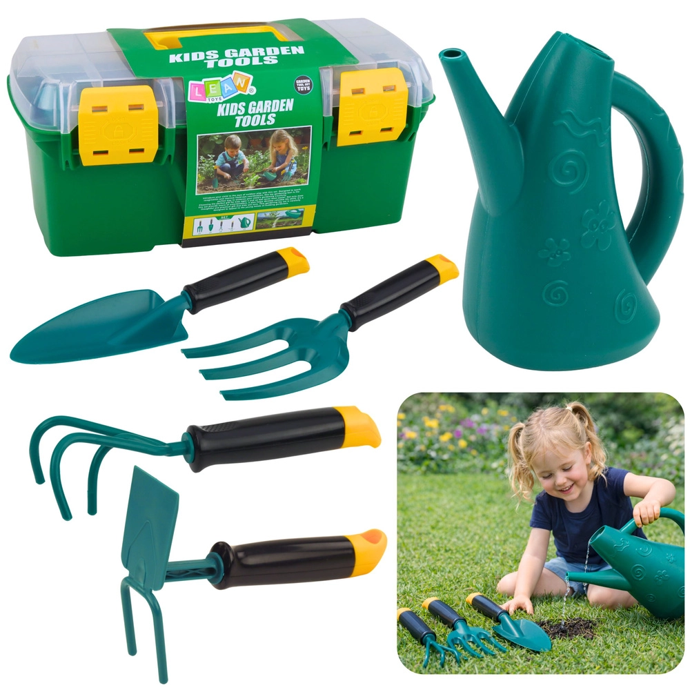 Dětská zahradnická sada v kufříku 6 ks