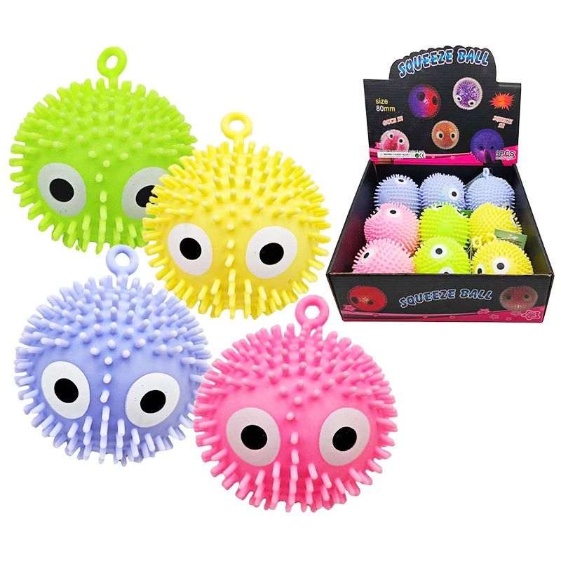 Stlačovací antistresový míček s očky