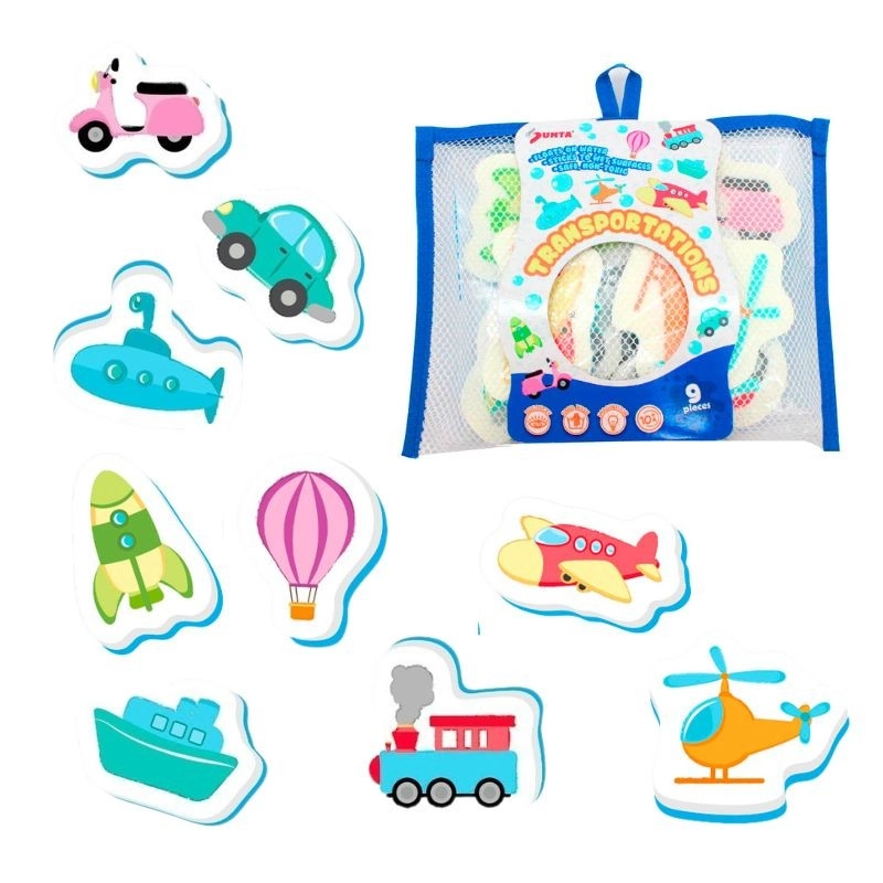 Pěnové hračky do vody – Doprava, 9 ks