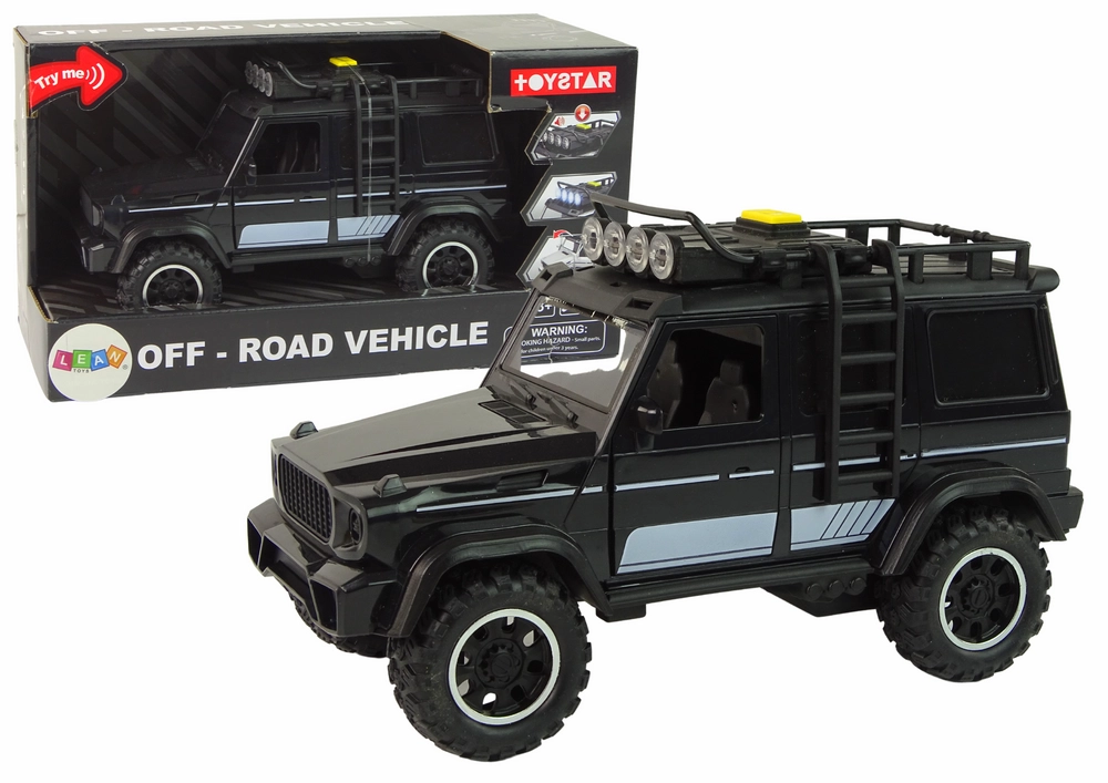 Levně LEAN Toys Off-Road Car Friction Drive Black 1:14
