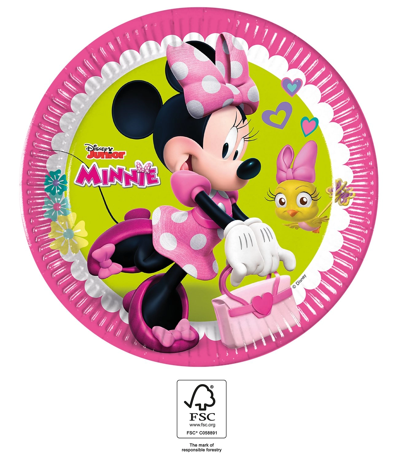 Disney Minnie Mouse Happy Helpers papírové talíře 23 cm - 1 kus