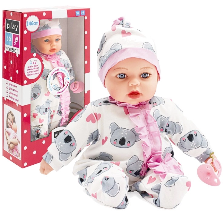 PlayTo Česky mluvící a zpívající dětská panenka Bibi 46 cm