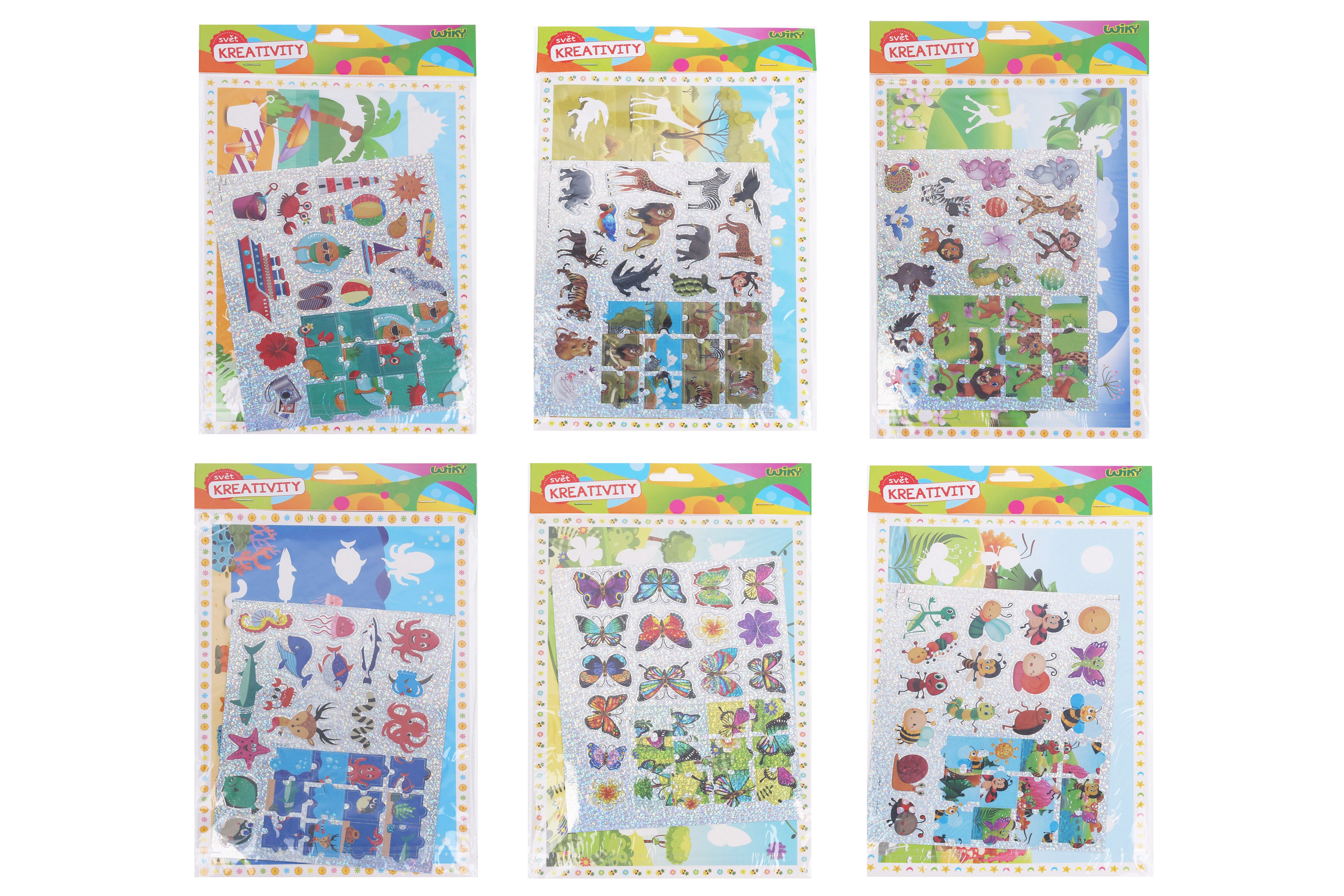 Levně Kreativní set 2v1 – omalovánky a nálepky 20 × 34 cm