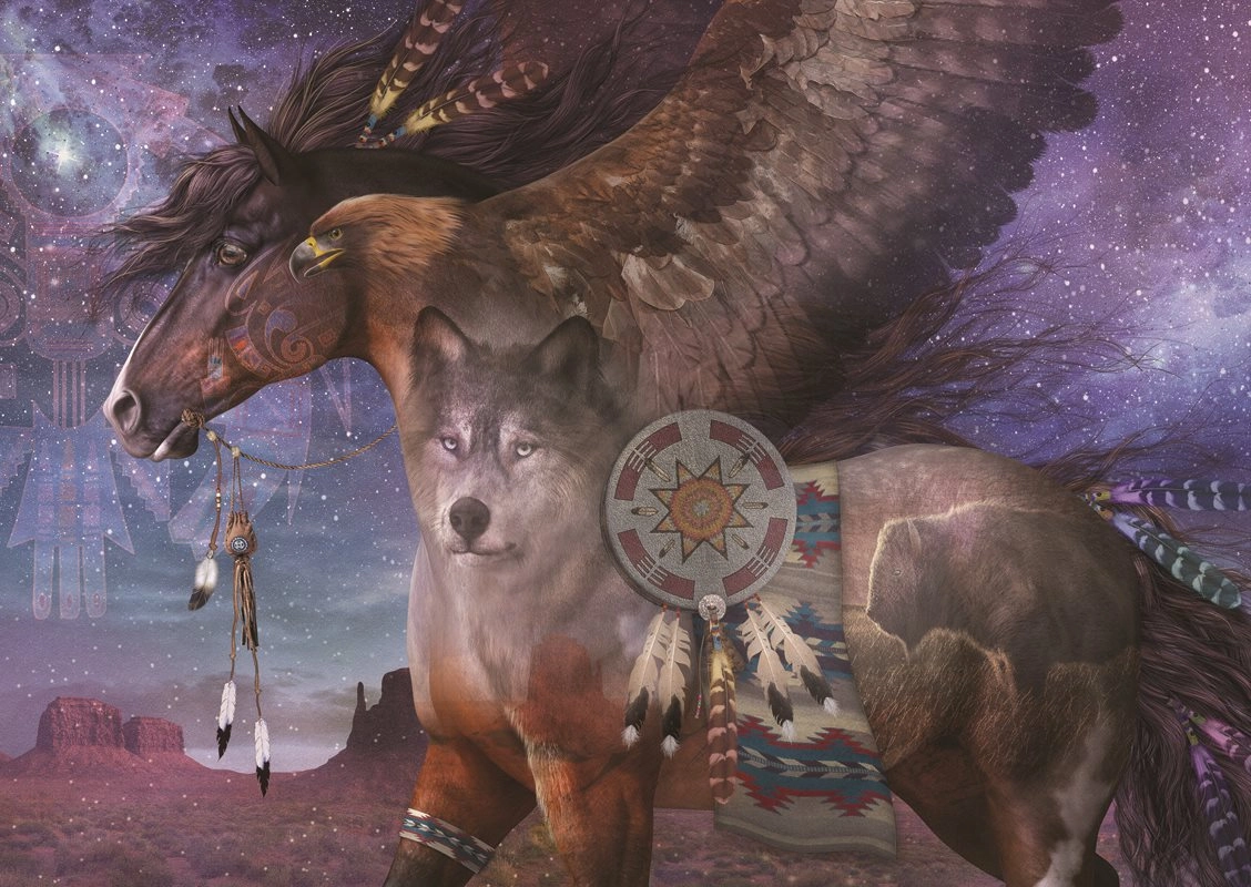 Puzzle ANATOLIAN Duchovní průvodci 1500 dílků