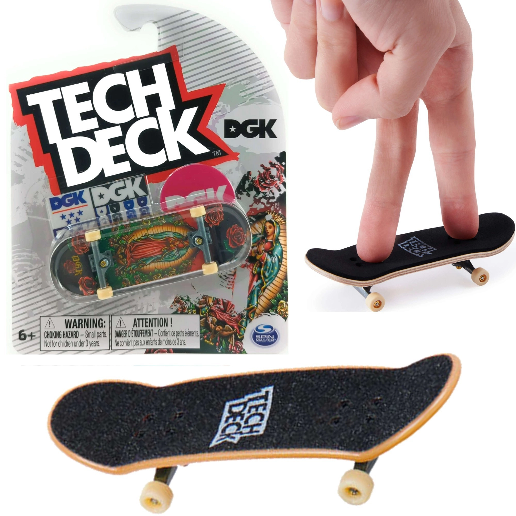 Tech Deck fingerboard DGK Svatá Maria + nálepky