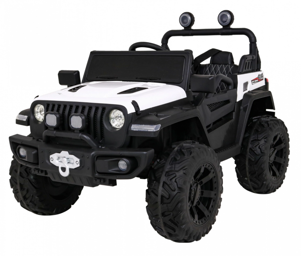 Levně Dětské elektrické autíčko RAMIZ 4x4 – bílé