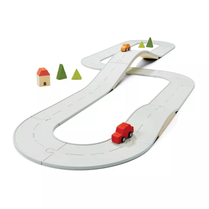 PlanToys oboustranná sada silnice a koleje