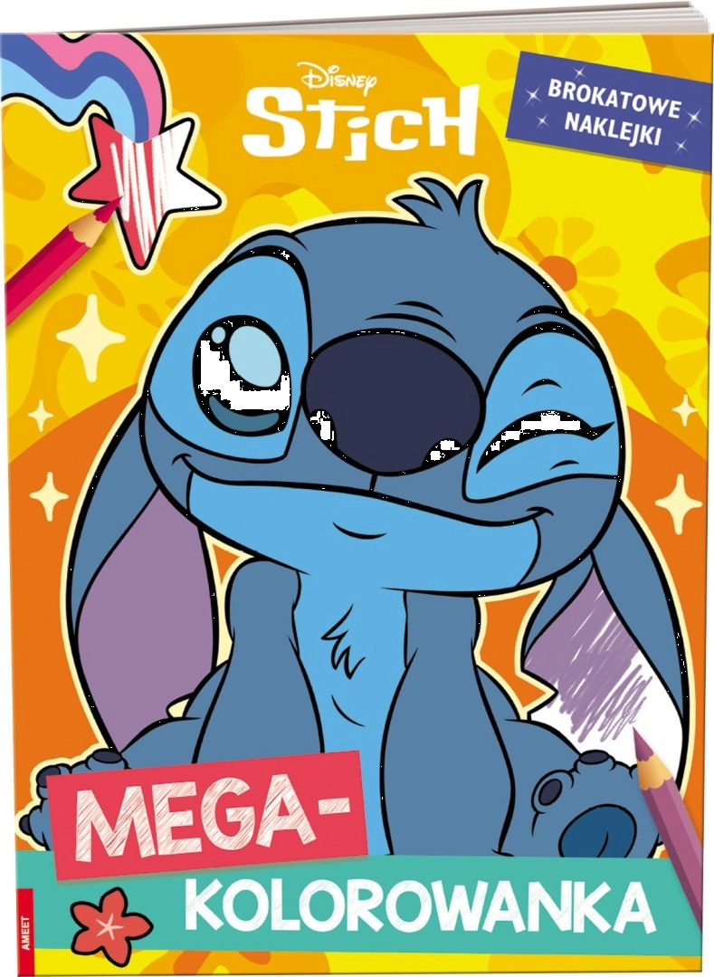 Disney Stitch megakolorovánka s třpytivými samolepkami