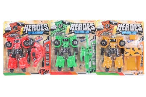 Skládací stavební robot – plastová stavebnice 2v1