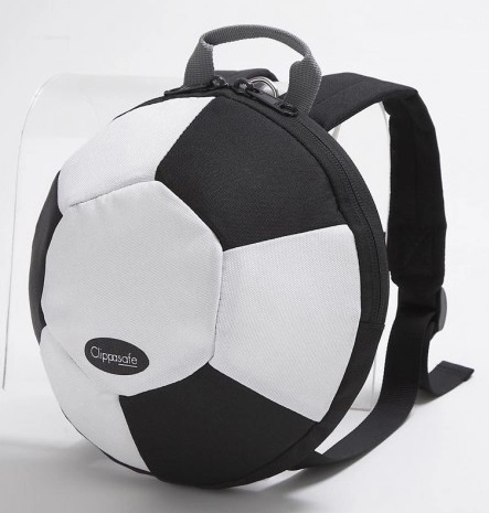 Clippasafe batoh Football černý/bílý