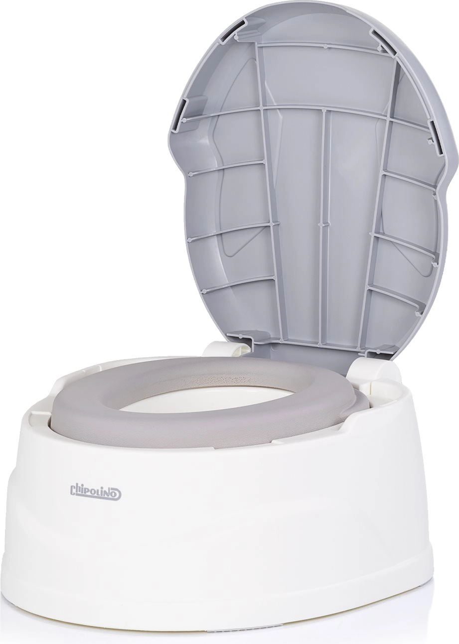 Chipolino dětský nočník a stupátko Step 2 šedý