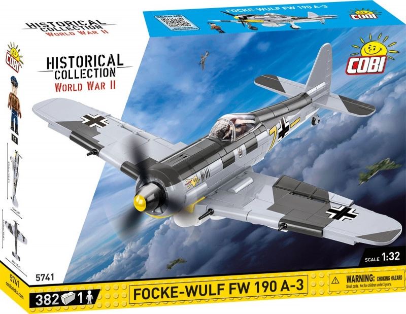 COBI 5741 II WW Focke-Wulf Fw 190 A3, 1:32, 382 k, 2 f