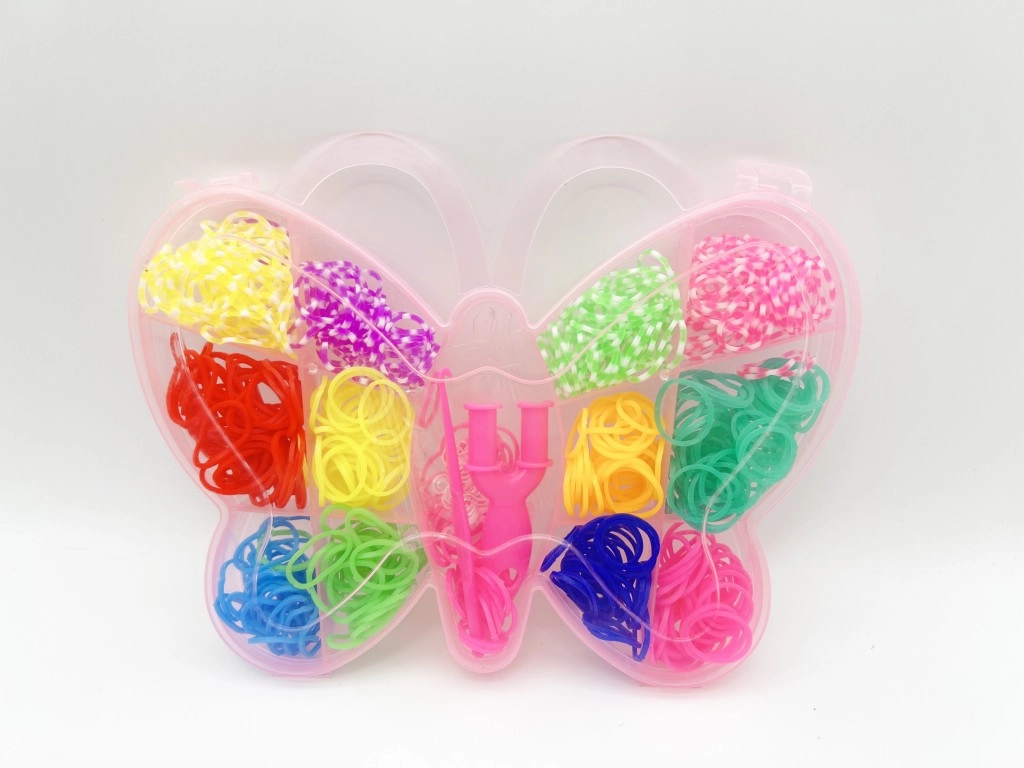Alltoys Sada gumiček 500 ks na výrobu náramků Loom band - motýl
