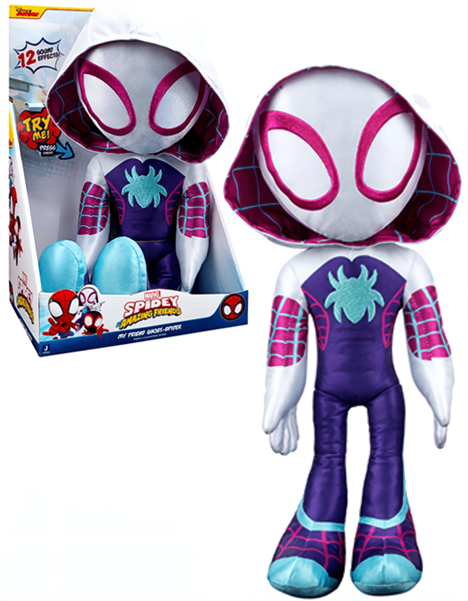 Interaktivní plyšák MARVEL Ghost-Spider Spidey a jeho úžasní přátelé 40 cm