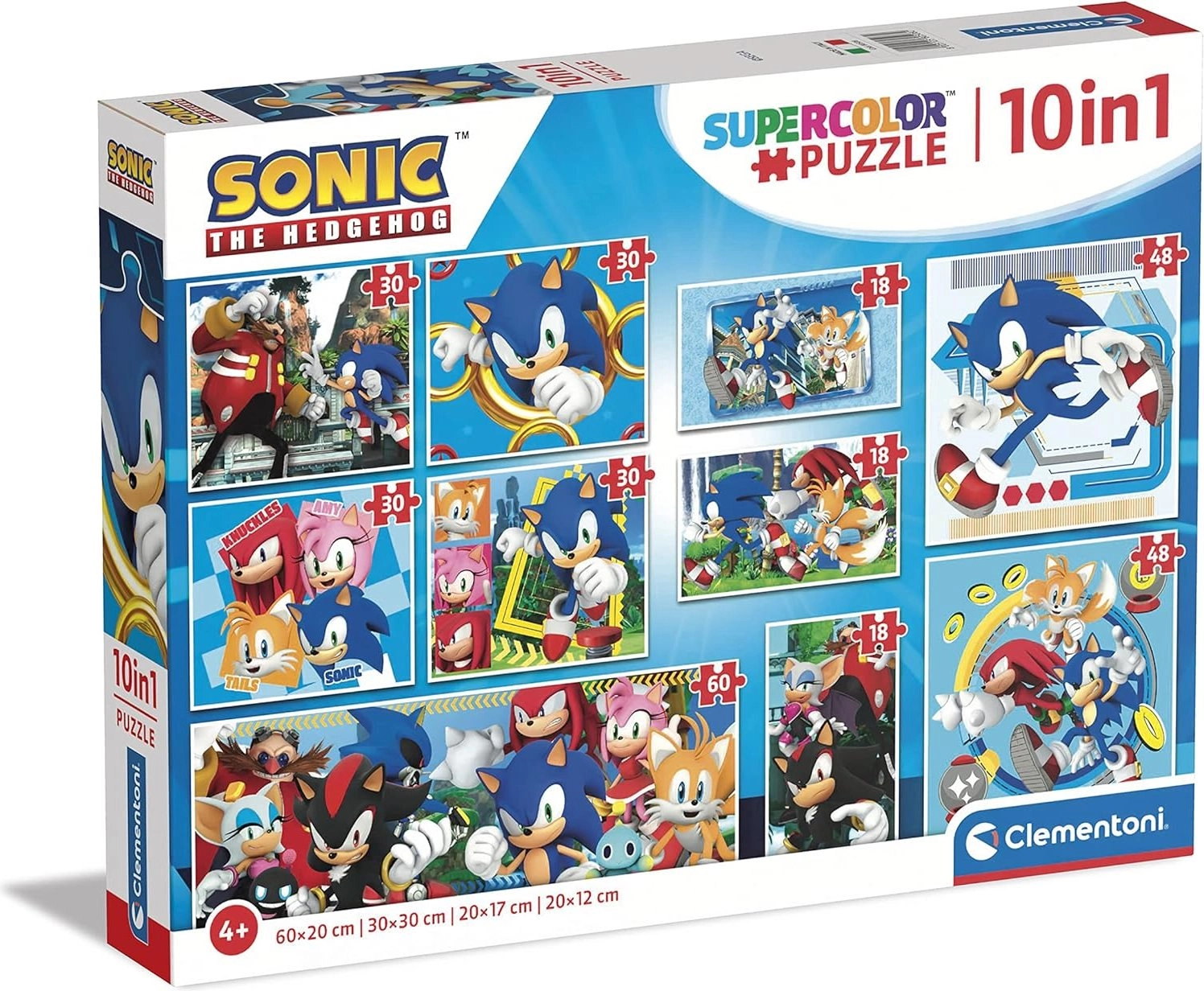 Clementoni - Puzzle 10v1 Sonic the Hedgehog